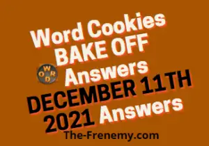Word Cookies Bake Off December 11 2021 Answers Puzzle