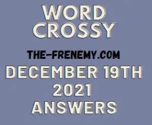 Word Crossy Daily Puzzle December 19 2021 Answers