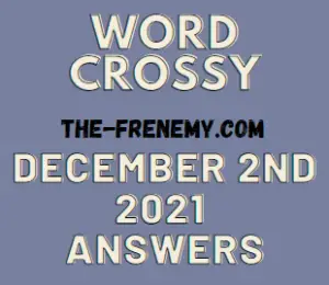 Word Crossy Daily Puzzle December 2 2021 Answers