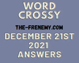 Word Crossy Daily Puzzle December 21 2021 Answers