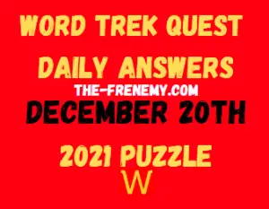 Word Trek Quest Daily December 20 2021 Answers Puzzle