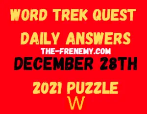 Word Trek Quest Daily Puzzle December 28 2021 Answers