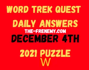 Word Trek Quest Daily Puzzle December 4 2021 Answers