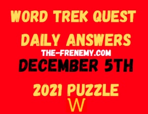 Word Trek Quest Daily Puzzle December 5 2021 Answers