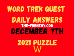 Word Trek Quest Daily Puzzle December 7 2021 Answers