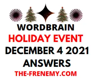 WordBrain Holiday Event December 4 2021 Answers Puzzle