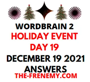 Wordbrain 2 Holiday Event Day 19 December 19 2021 Answers Puzzle