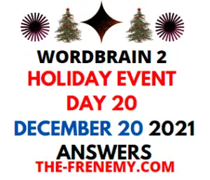 Wordbrain 2 Holiday Event Day 20 December 20 2021 Answers Puzzle