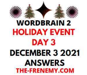 Wordbrain 2 Holiday Event Day 3 December 3 2021 Answers Puzzle