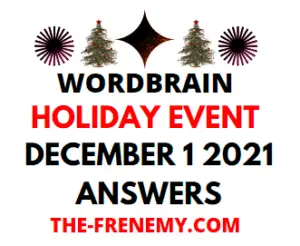Wordbrain Holiday Event December 1 2021 Answers Puzzle