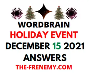 Wordbrain Holiday Event December 15 2021 Answers Puzzle