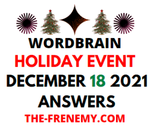 Wordbrain Holiday Event December 18 2021 Answers Puzzle