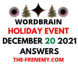 Wordbrain Holiday Event December 20 2021 Answers Puzzle