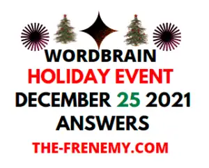 Wordbrain Holiday Event December 25 2021 Answers Puzzle