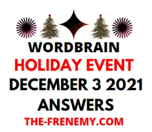 Wordbrain Holiday Event December 3 2021 Answers Puzzle