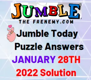 Jumble Answers Today January 28 2022 Solution
