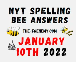 NYT Spelling Bee Answers Puzzle Solver January 10 2022 Solution