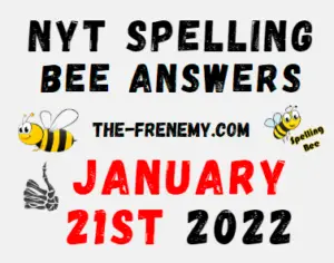 NYT Spelling Bee Answers Puzzle Solver January 21 2022 Answers