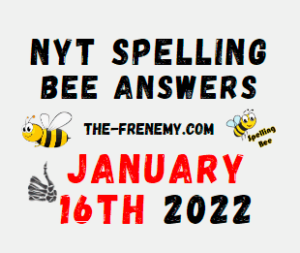 NYT Spelling Bee Solver January 16 2022 Answers Puzzle