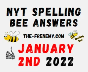 NYT Spelling Bee Solver January 2 2022 Answers Puzzle