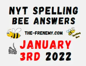 NYT Spelling Bee Solver January 3 2022 Answers Puzzle