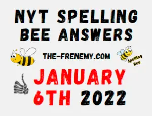 NYT Spelling Bee Solver January 6 2022 Answers Puzzle
