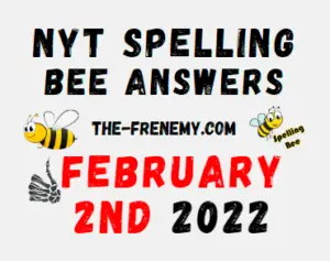 NYT Spelling Bee Solver Puzzle February 2 2022 Answers