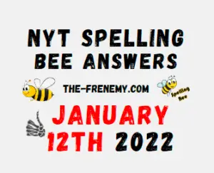 NYT Spelling Bee Solver Puzzle January 12 2022 Answers