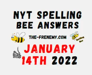 NYT Spelling Bee Solver Puzzle January 14 2022 Answers