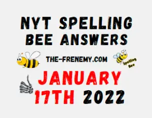 NYT Spelling Bee Solver Puzzle January 17 2022 Answers