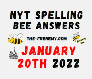 NYT Spelling Bee Solver Puzzle January 20 2022 Answers