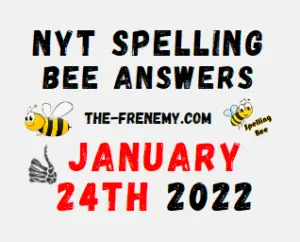 NYT Spelling Bee Solver Puzzle January 24 2022 Answers