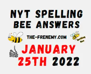 NYT Spelling Bee Solver Puzzle January 25 2022 Answers