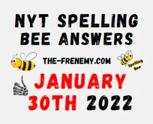 NYT Spelling Bee Solver Puzzle January 30 2022 Answers