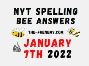 NYT Spelling Bee Solver Puzzle January 7 2022 Answers