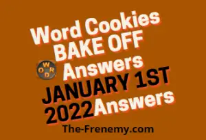 Word Cookies Bake Off Puzzle January 1 2022 Answers