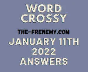 Word Crossy Daily Challenge Puzzle January 11 2022 Answers