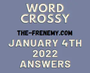 Word Crossy Daily Puzzle January 4 2022 Answers