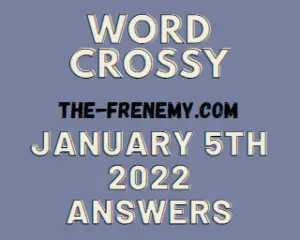 Word Crossy Daily Puzzle January 5 2022 Answers