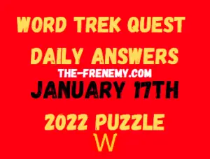 Word Trek Daily Quest Puzzle January 17 2022 Answers