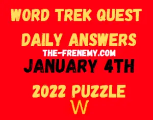 Word Trek Daily Quest Puzzle January 4 2022 Answers