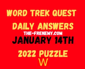 Word Trek Quest Daily Puzzle January 14 2022 Answers