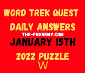 Word Trek Quest Daily Puzzle January 15 2022 Answers