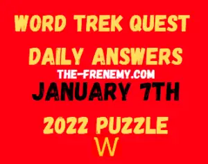 Word Trek Quest Daily Puzzle January 7 2022 Answers
