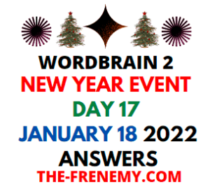 WordBrain 2 New Year Event Day 17 January 18 2022 Answers