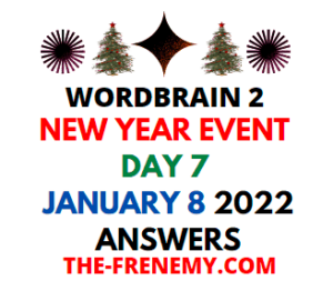 WordBrain 2 New Year Event Day 7 January 8 2022 Answers Puzzle
