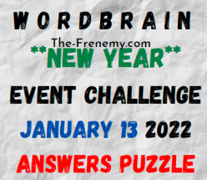 WordBrain New Year Event Challenge January 13 2022 Answers