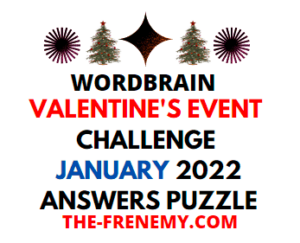 WordBrain Valentines Event Challenge Januar 2022 Answers Puzzle and Solution