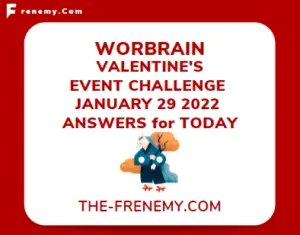WordBrain Valentines Event Challenge January 29 2022 Answers Puzzle