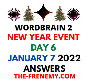 January 7 2022 Last Day Of Christmas Wordbrain 2 New Year Event Day 6 January 7 2022 Answers Puzzle